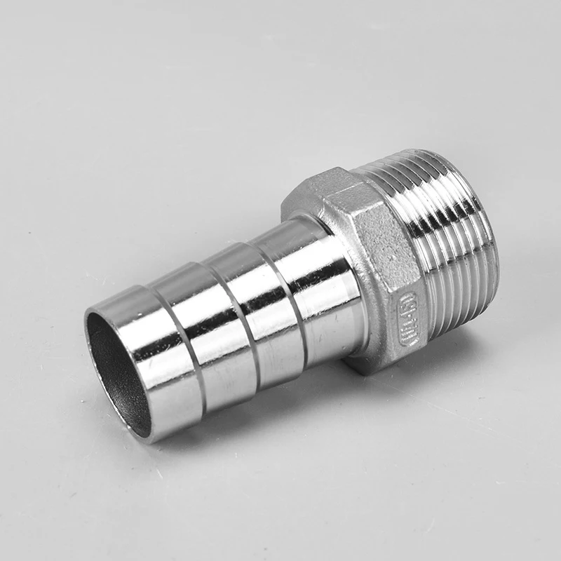 Pipe fitting 6mm 8mm 10mm 12mm 1/2" 1/4" 3/8" 1/8" 304 Stainless Steel BSP Male Thread Pipe Fitting Barb Hose Pagoda Joint Coupling Connector