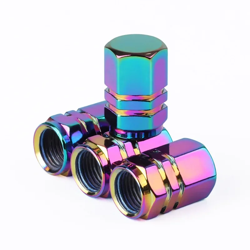 Decorative Aluminum Alloy Tire Valve Stem Caps - Dustproof Wheel Accessories