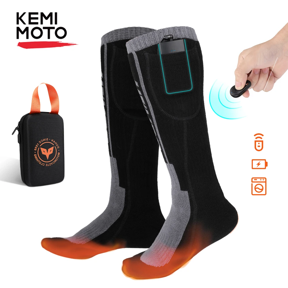Dr.warm Rechargeable Heated Socks - APP Controlled, 3000mAh Battery, 3 Heat Settings For Men & Women