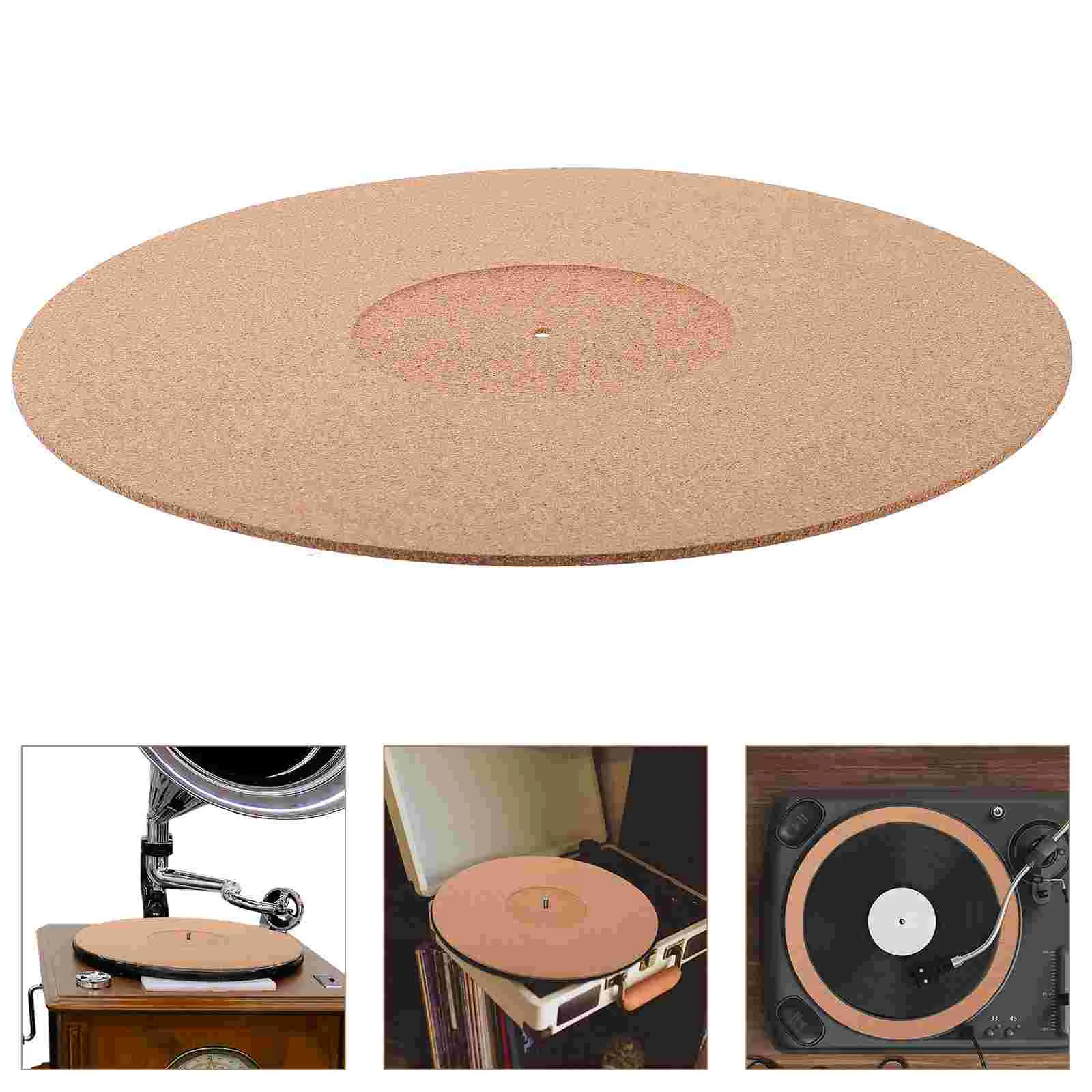Portable Cork Turntable Mat Vinyl Recorder Protective Pad Anti Static Platter Slipmat Record Player Accessories Dj Equipment