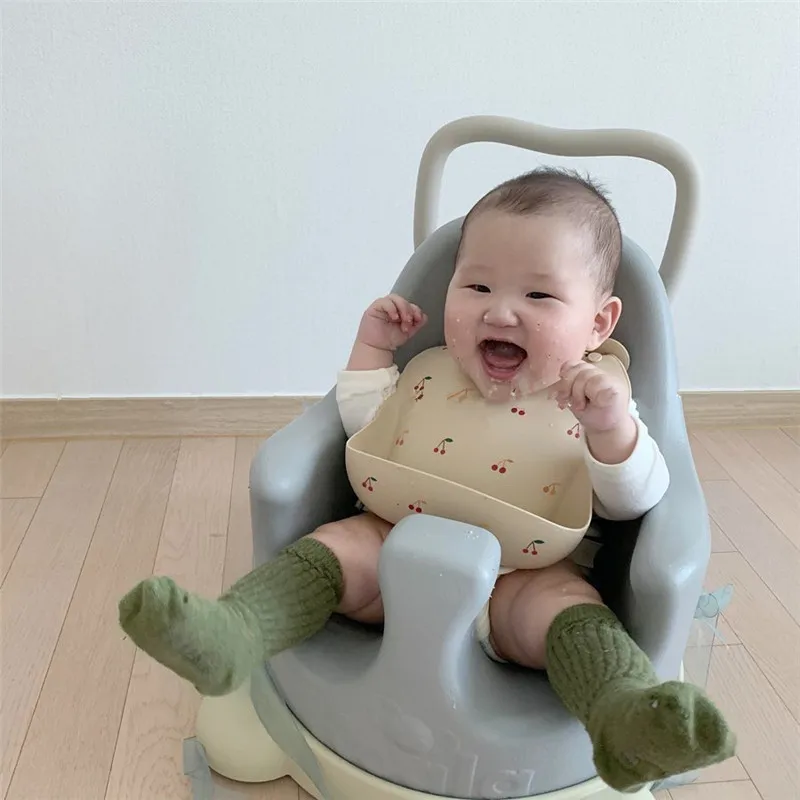 실리콘 턱받이 식사 방오 방수 턱받이 음식 가방