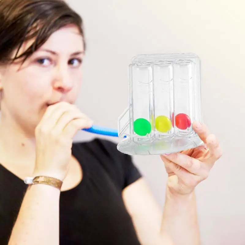 3 Balls Breathing Trainer Lungs Lung Function Exercise Rehabilitation Device Athletes breathing exerciser breathing trainer