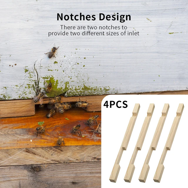 Méhkas Bejárat Reduktora Fa Méh Kaptár Reduktor A Méhészetvezérlés Szellőztetéséhez És Mézes Rablók Kiszállításához Méhészkészletek - Image 4