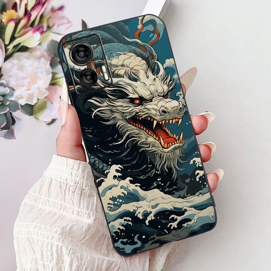 Cute Painted Shockproof Phone Case for Motorola Edge 30 Neo - Soft Protective Cover
