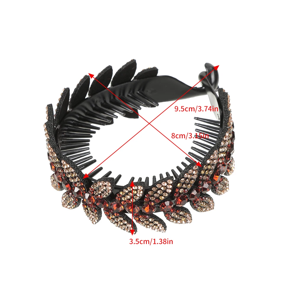 AWAYTR Mode Strass Haar Krallen Pferdeschwanz Halter Haarnadel Frauen Kristall Vogel Nest Twist Clip Brötchen Haar Clip Haar Zubehör – Detail 4
