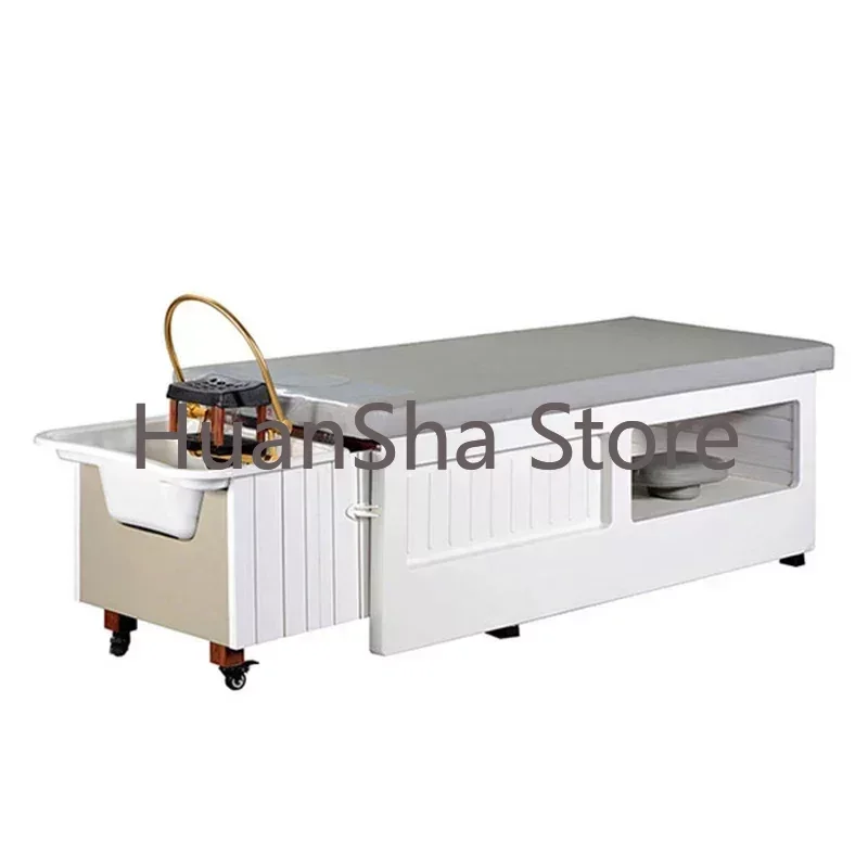 Luxury Beauty Shampoo Bed Hairdressing Treatment Head Spa Salon Chair Professional Therapy Lavacabezas Barber Furniture LJ50SC