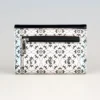 Classic Laser Design Short Wallet, Trendy Geometric Pattern Coin Purse For Women 2