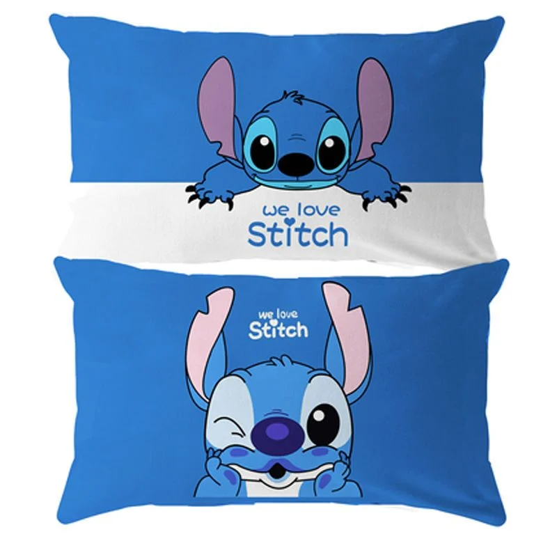 

Чехлы для подушек Disney, наволочка с мультяшным рисунком Лило, Стич, Наволочка на кровать, диван, рождественский подарок для мальчиков и девочек, 40x65 см