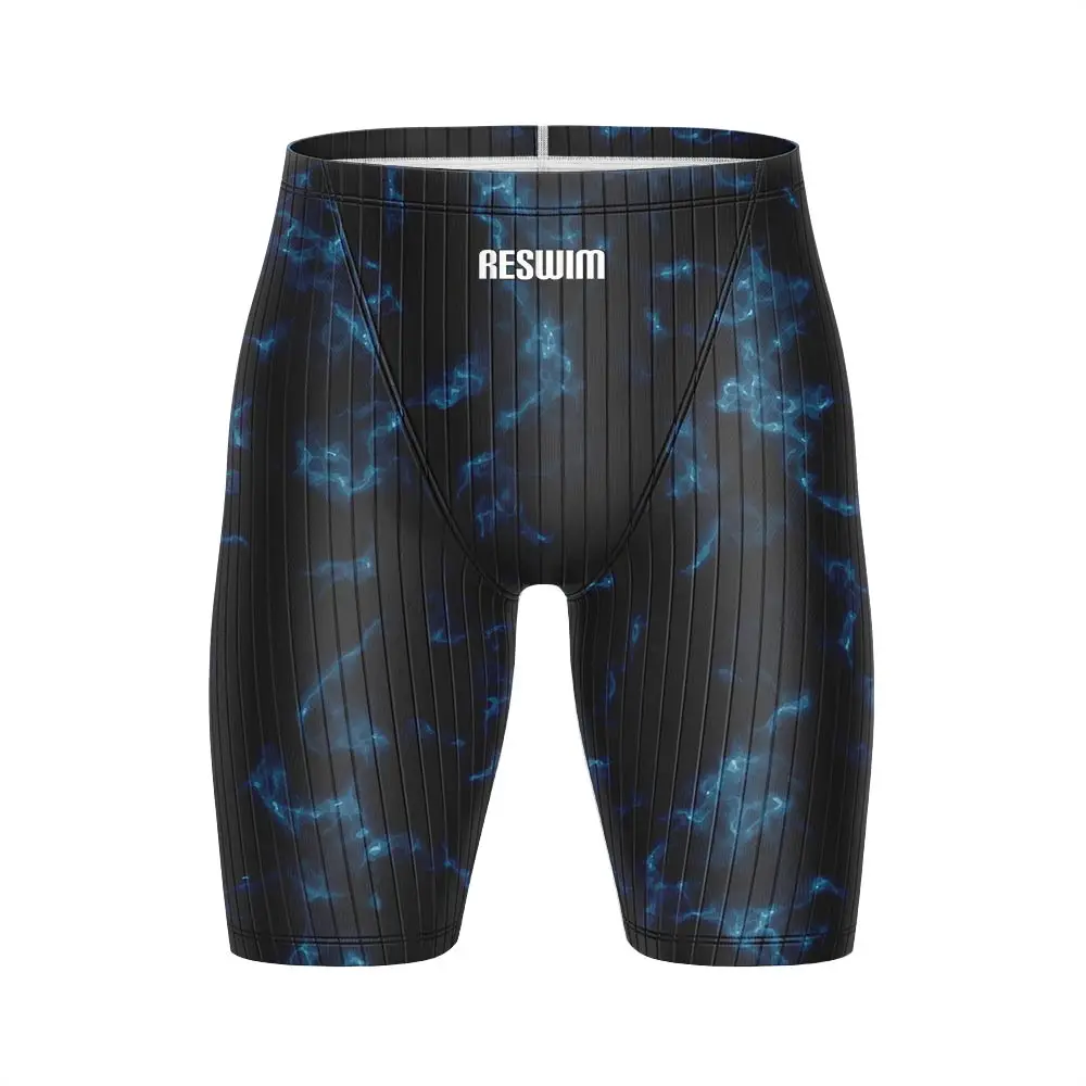 Summer Men's Jammer Swimsuit Training Swim Shorts Beach Trunks Swimming Pants Swimwear Jammers Sports Surf Shorts Tight Trunks