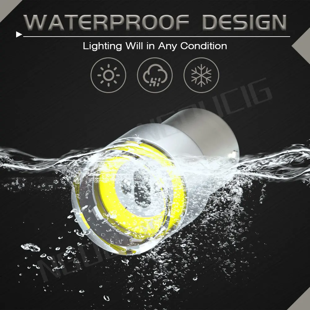 NGOUCIG Ʈ ڵ 1156 1157, T20 12V 24V 7443 7440 P21W BAY15D ÷ BA15S P21/5W W21W LED Ʈκ ȣ  , 2 