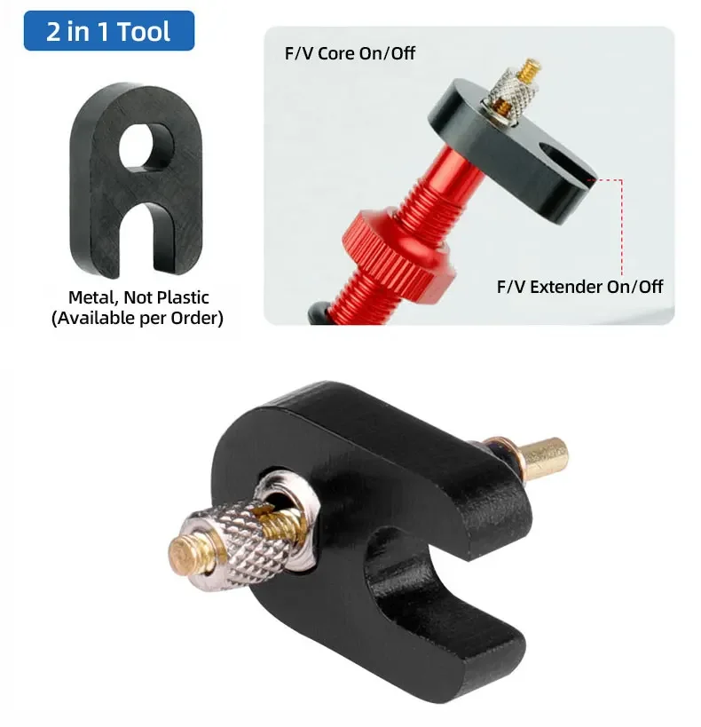 2 Stück 40/60/80 mm Presta/FV-Ventilschaft – schlauchlose Reifeninstallation für MTB- und Rennradfelgen, No-Tube-Design – Detail 7