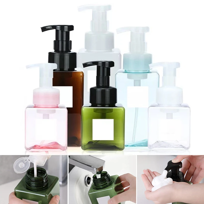 250ml/450ml/650ml Travel Foaming Soap Bottles Empty Soap Foam Bottle Refill Hand Sanitizer Shampoo Shower Gel Dispenser