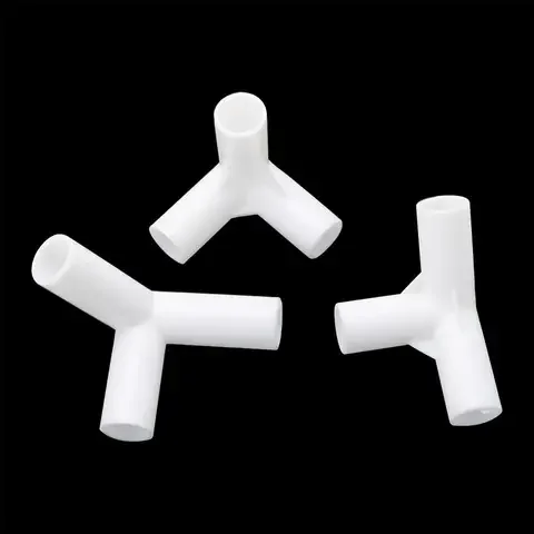 

4 Pieces PVC Connector 12mm Inside Diameter 60 90 120 135 Degree Tee Connector Garden Straight Elbow Cross Tee Type Connectors