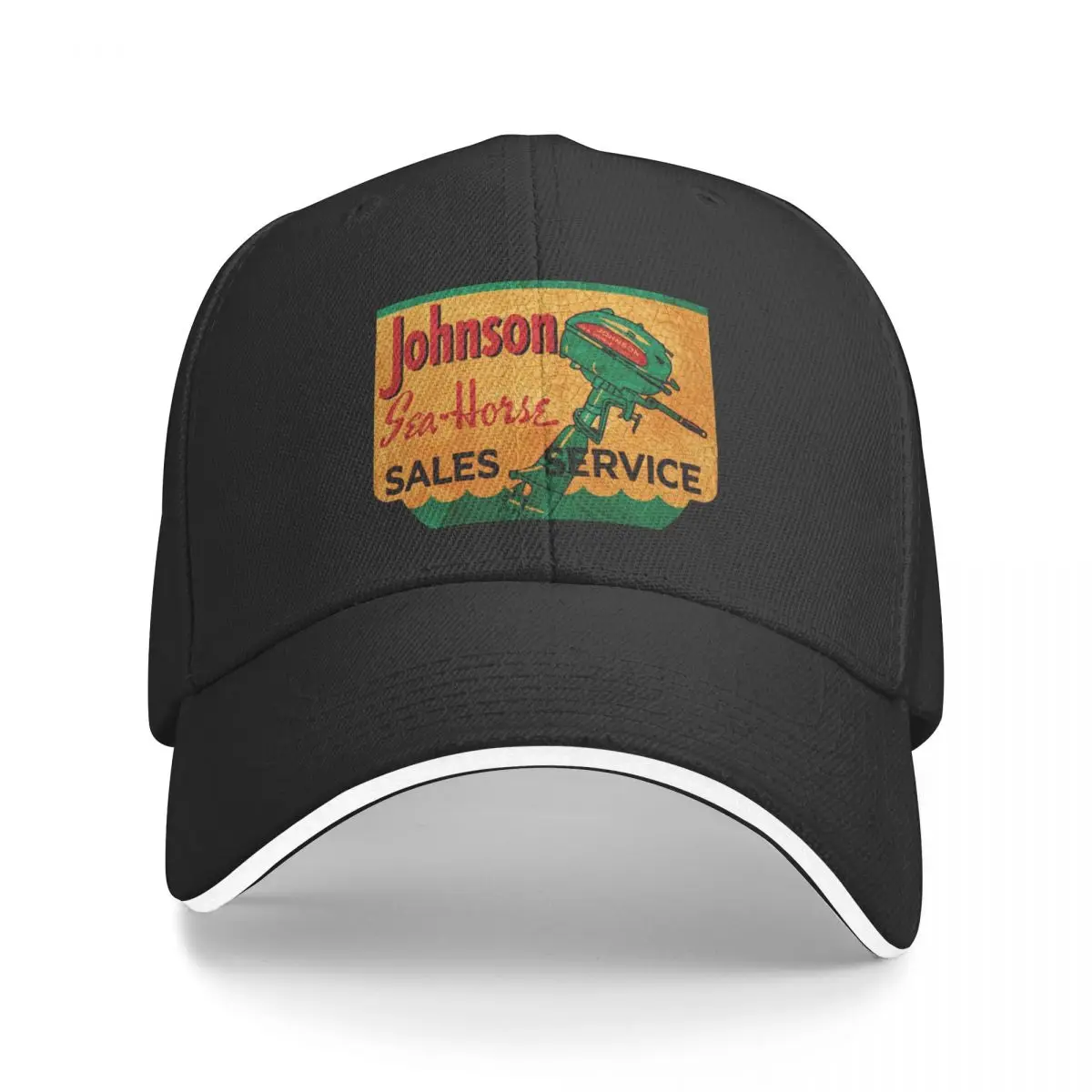 

New Johnson Seahorse Vintage Outboard Motors USA Baseball Cap Sunhat Hat Man For The Sun Hat Man Women's