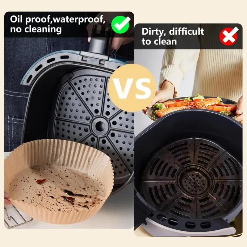 Air Fryer Paper Air Fryer Liners Disposable Air Fryer Liners Air Fryer Accessories 10/30Pcs Air Fryer Disposable Paper Nonstick Airfryer Baking Papers 16cm Round Air-Fryer Paper Liners Kitchen Accessories