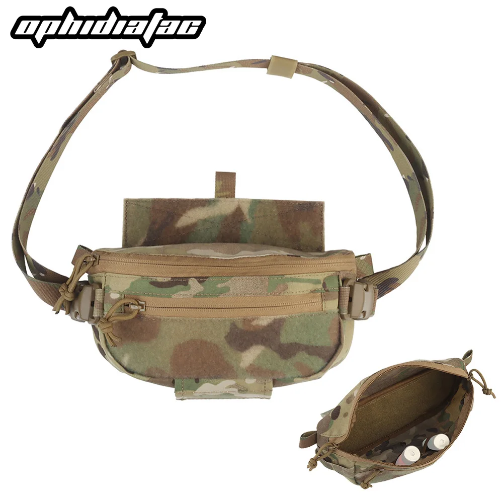 Sac bandoulière tactique compact OPHIDIAN - sac rapide intégré gilet airsoft chasse pêche