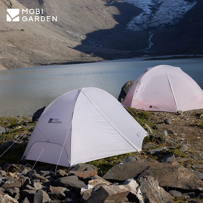 MOBI GARDEN Ultralight Hiking Tent 1 Person 15D 20D 30D 68D Nylon Waterproof Single Tent Camping Outdoor Travel UL FFP Pole