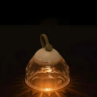 Super Mini Retro Snow Camping Lantern USB Rechargeable Haning Hook Night Light Battery Powered Tent Table Light For Camping 4