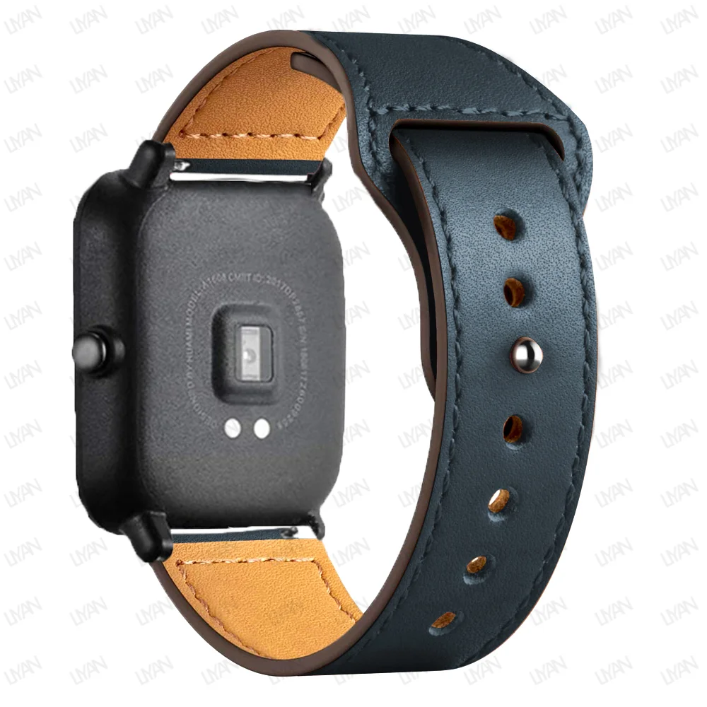 Premium Leather Watch Band - Elegant 20mm/22mm Strap Bracelet