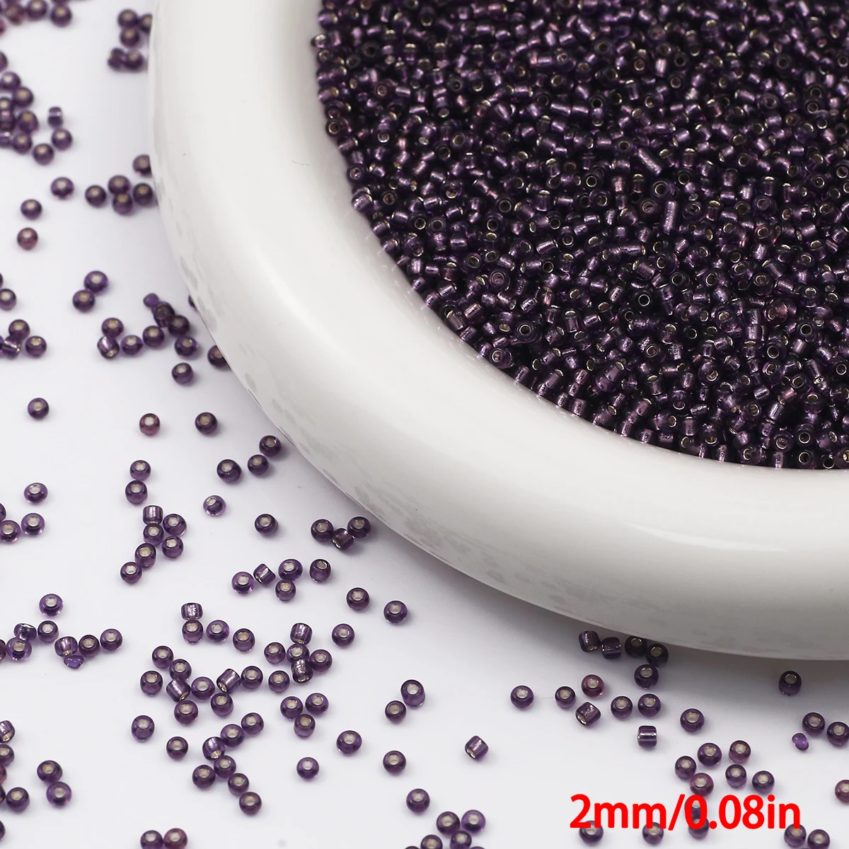90g Transparent Glass Seed Beads for Jewelry Crafting and DIY Projects