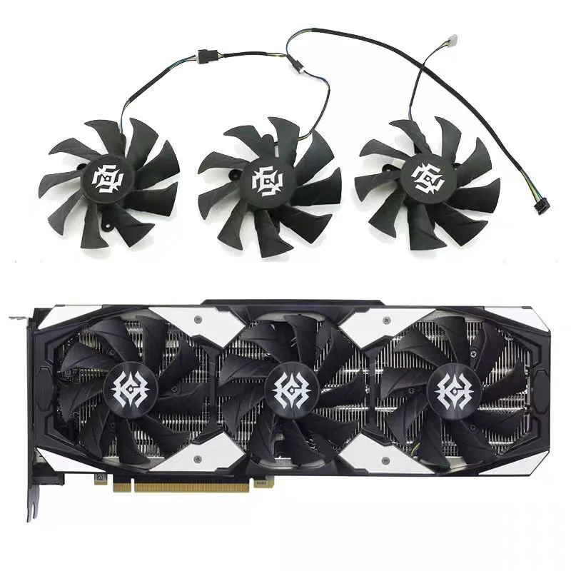 3Pcs Ga92S2H Dc 12V Rtx2080 Gpu Cooler For Zotac Rtx2070 2080 2080Ti X-Gaming Graphics Card Cooling Fan