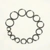 Black Hoop Earrings For Men Stainless Steel 8mm 20mm Small Punk Fashion Various Jewellery Accessories Classic Piercing Jewelry 4