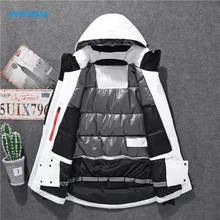 

Men Winter Outdoor Thick Heavy Equipment Elegant Luxury High Quality Over 90% White Duck Down Windprood Waterproof Jacket