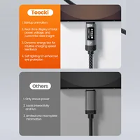 Зарядное устройство для телефона с OLED-дисплеем, 240 Вт, сверхбыстрое настенное зарядное устройство PD3.1 с цифровым экраном для MacBook iPhone 17 16 Pro Samsung — изображение 5