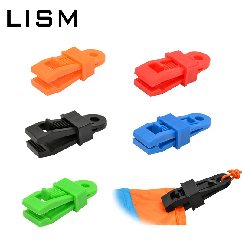 

5pcs/pack Tarpaulin Clip Heavy Duty Tarp Tent Lock Clip Buckle Outdoor Awning Canopy Wind Rope Clamps Shark Fasteners Clips