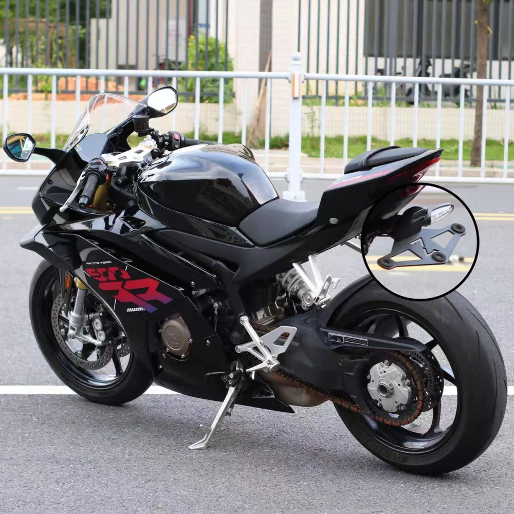 ZXMOTO 500RR 820RR 개조형 숏테일 번호판 프레임 - 번호판 프레임 비파괴 설치.