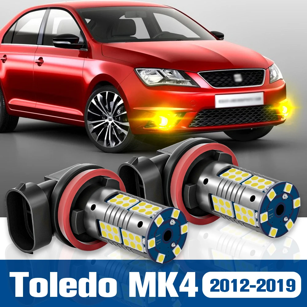 

2pcs LED Fog Light Blub Lamp Accessories Canbus For Seat Toledo 4 MK4 KG 2012-2019 2013 2014 2015 2016 2017 2018
