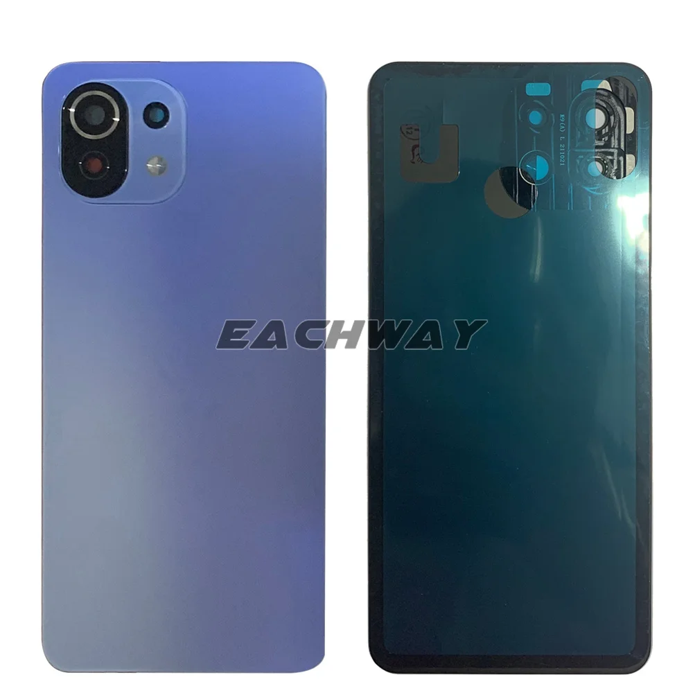 Glass For Xiaomi Mi11 Lite Battery Back Cover Door Glass Phone Housing Case Replacement For Xiaomi Mi11 Lite Back Cover phone back cover glass phone back cover glass battery cover
