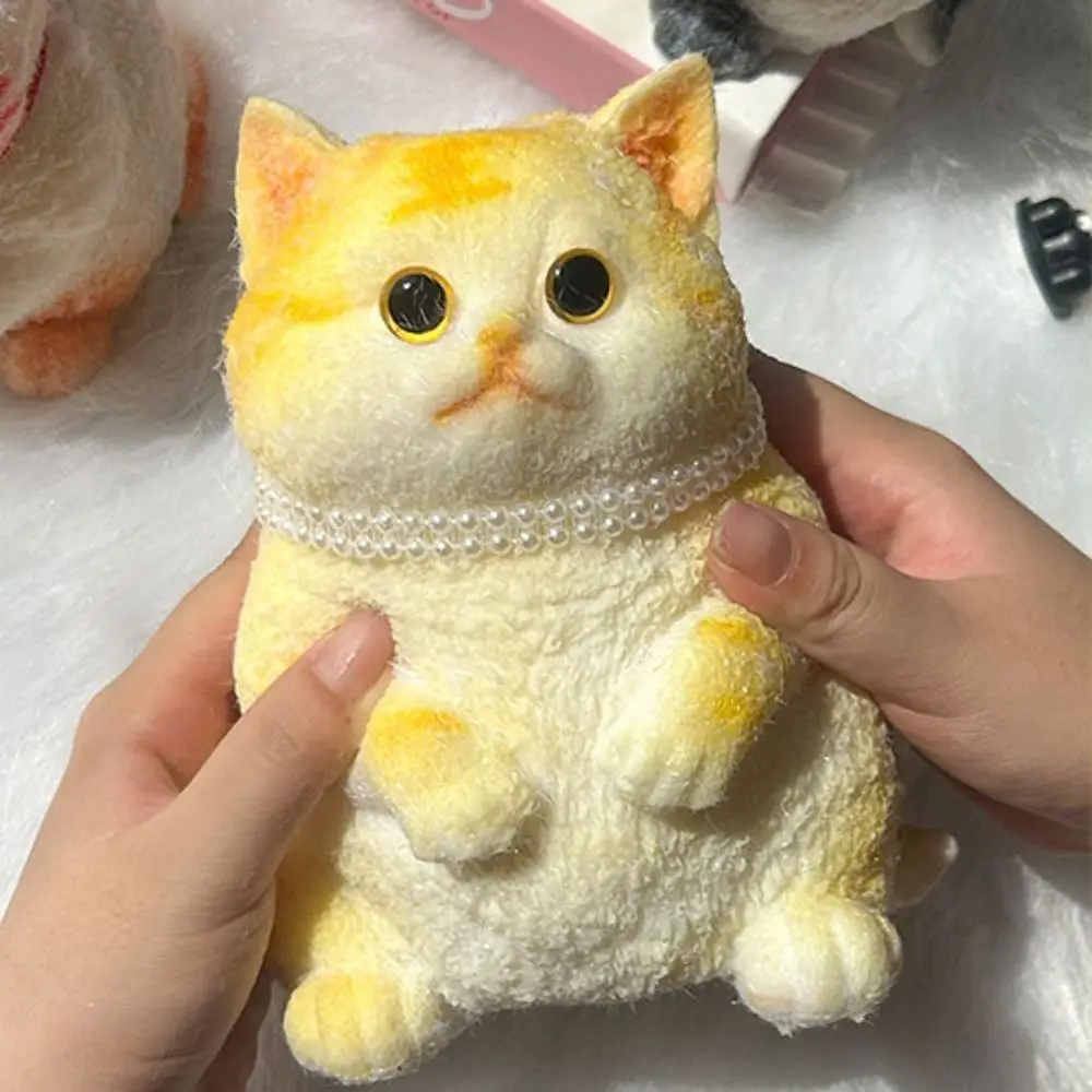 Slow Rebound Big Cat Figure Squeeze Toy Animal Cartoon Simulation Cat Squeeze Toys Colorful Soft Cat Fidget Toy Sensory Toys 3