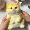 Slow Rebound Big Cat Figure Squeeze Toy Animal Cartoon Simulation Cat Squeeze Toys Colorful Soft Cat Fidget Toy Sensory Toys 3