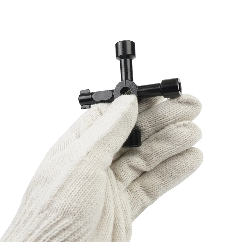 4 Directions Universal Cross Key Multi-Functional Electric Control Cabinet Triangle Wrench Key For Gas Train Bleed Radiator