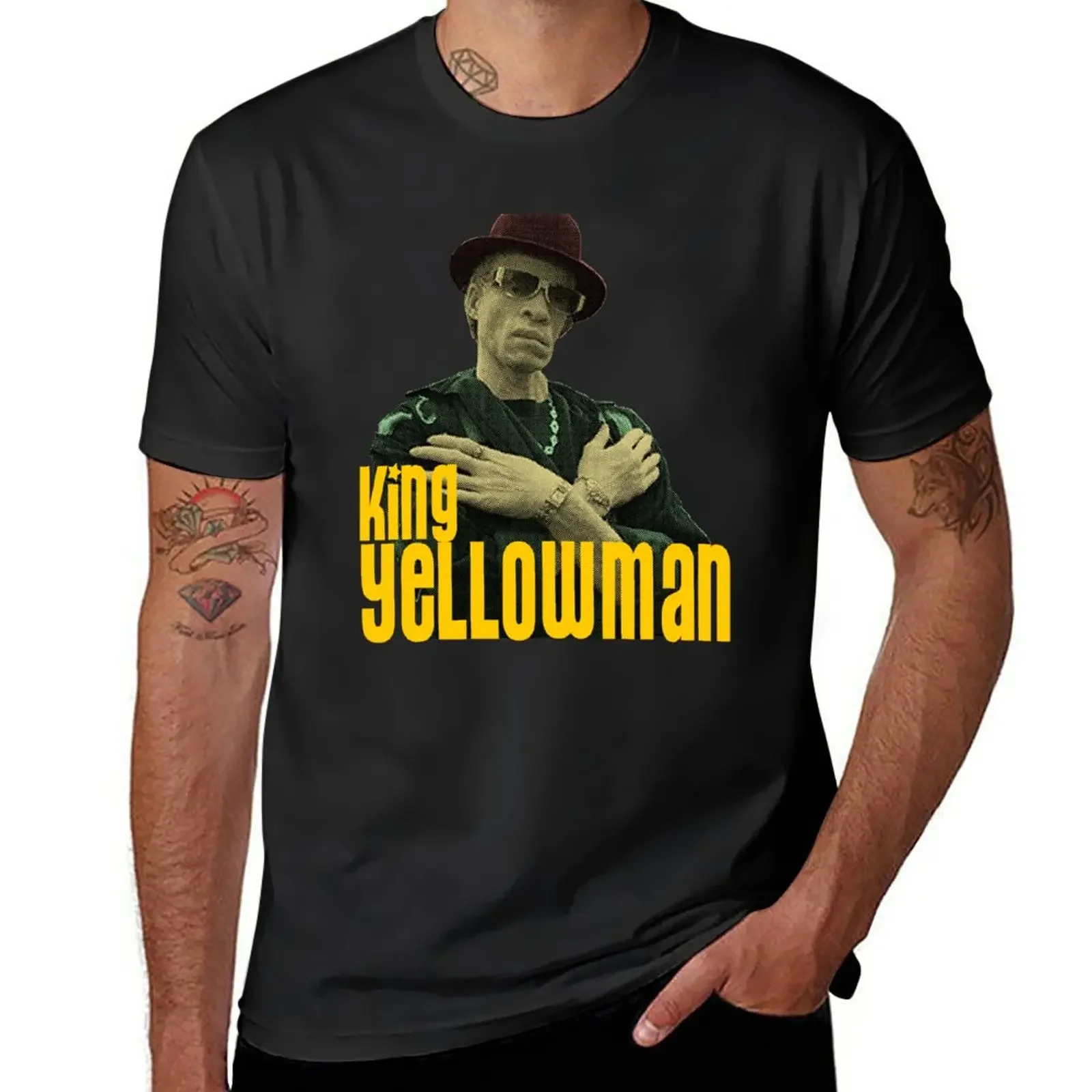 

King Yellowman T-Shirt boys whites customs boys animal print mens t shirt graphic
