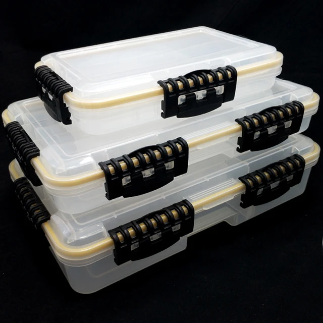 Waterproof Baits Container Storage Case with Removable Dividers Fishing  Tackle Storage Trays for Fly Fishing Fishing Accessories