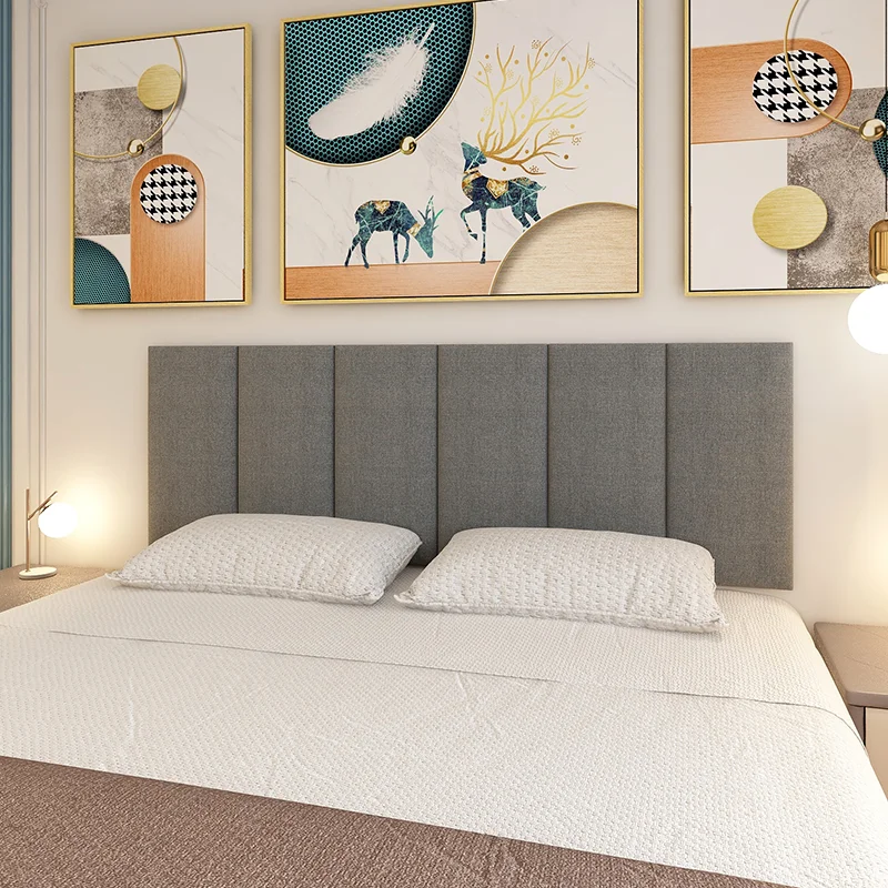 Headboards Anti-Collision Wall Panels Tatami Bedroom Furniture Decor Wallstickers Tete De Lit Self-Adhesive Wallpaper Head Board
