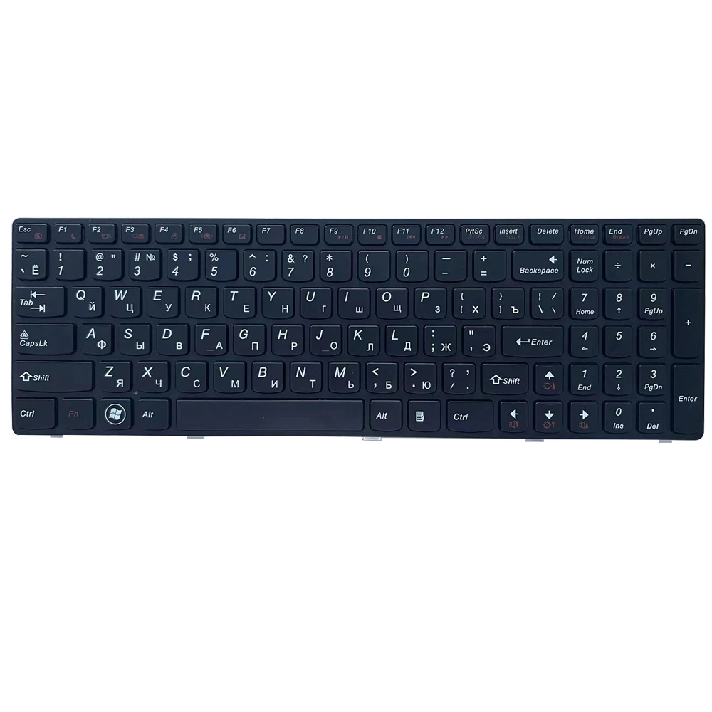 Teclado Russo para Lenovo Ideapad V570 V570c V575 Z570 Z570e B570 B570a B570e V580 V580c B570g B575 B575a B575e ru Novo - Imagem 3