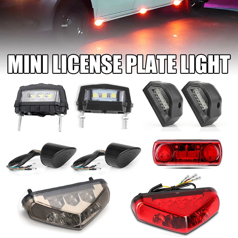 LED Che Scorre Lampeggiante Flessibile Rosso Ambra Moto Posteriore di