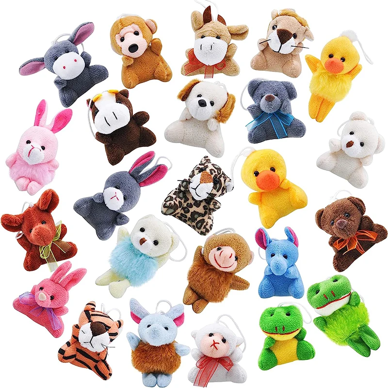 Celestia 30-teiliges Mini Plüschtier Set – Schlüsselanhänger, Kuscheltiere Für Kinder, Party-Geschenke
