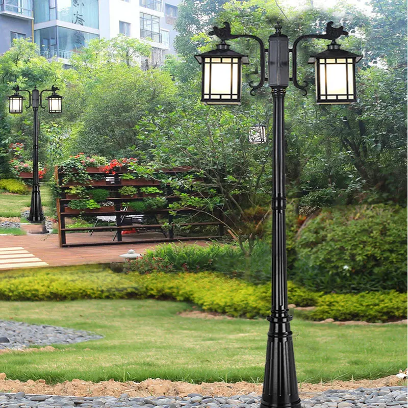 LED 가정용 야외 방수 마당 정원 빌라 잔디밭 야외용 높은 기둥 가로등 ?230CM