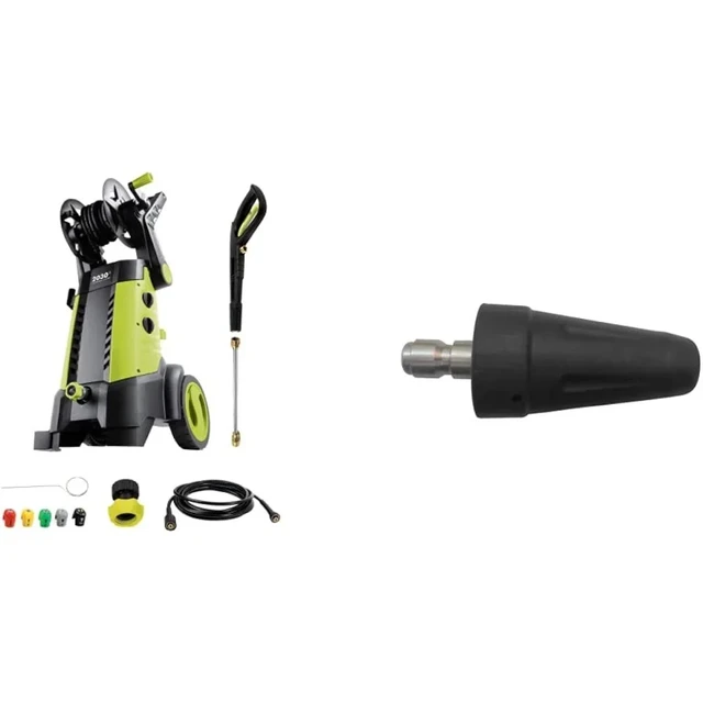 Sun Joe SPX3001 14.5 Amp Electric Pressure Washer Hose Reel and SPX-TSN-34S  Universal Turbo Head Spray Nozzle Pressure Washer - AliExpress