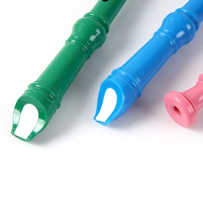 1Pc 8 Holes Plastic Recorder Long Flute German-Style Treble Creative Flutes ABS Beginner Student Clarionet Colorful Instrumens