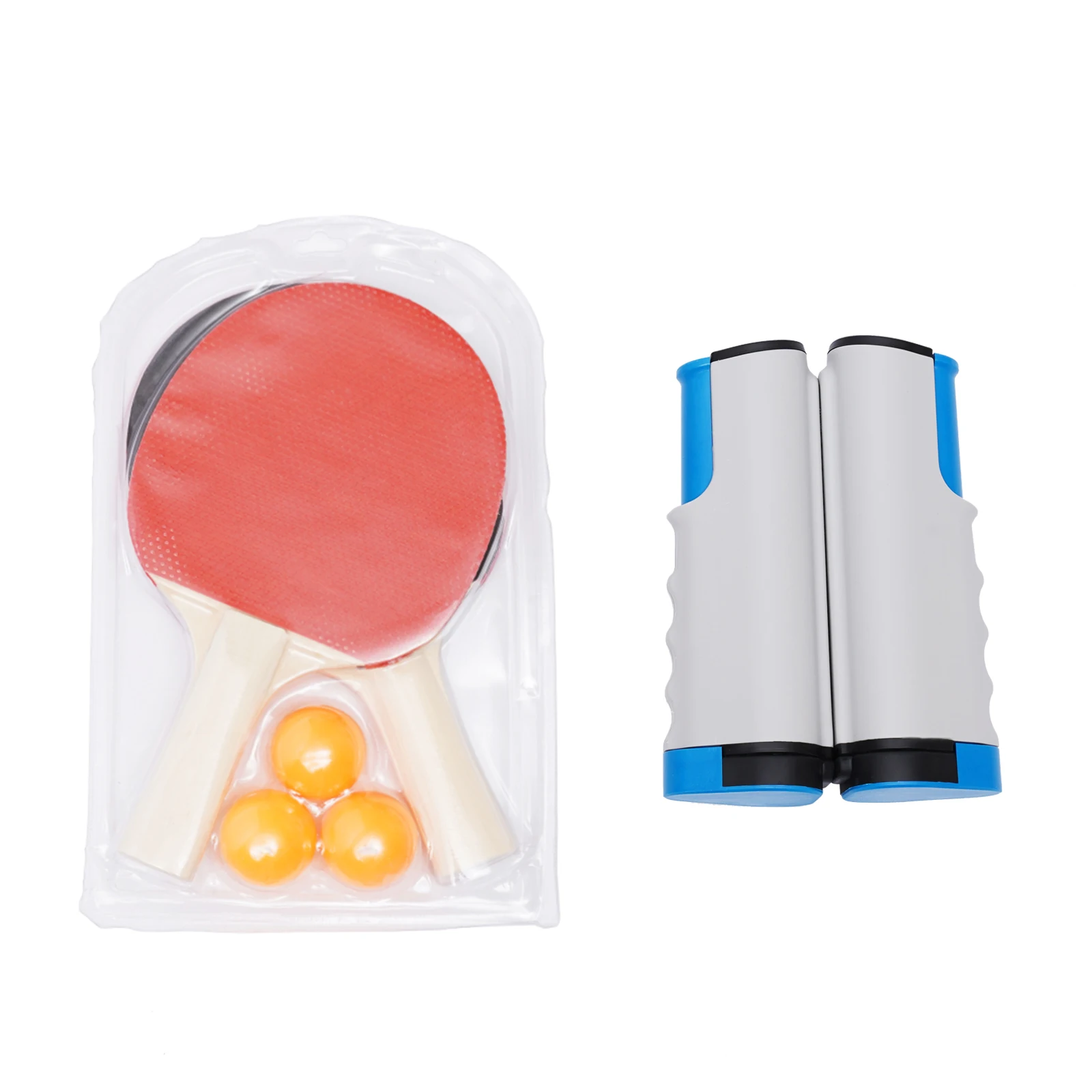 Zusammenklappbarer Ping-Pong-Tischtennistisch, komplettes Set mit Netz, Bällen, Schlägern – multifunktional für Familienkinder im Innen- und Außenbereich – Detail 8