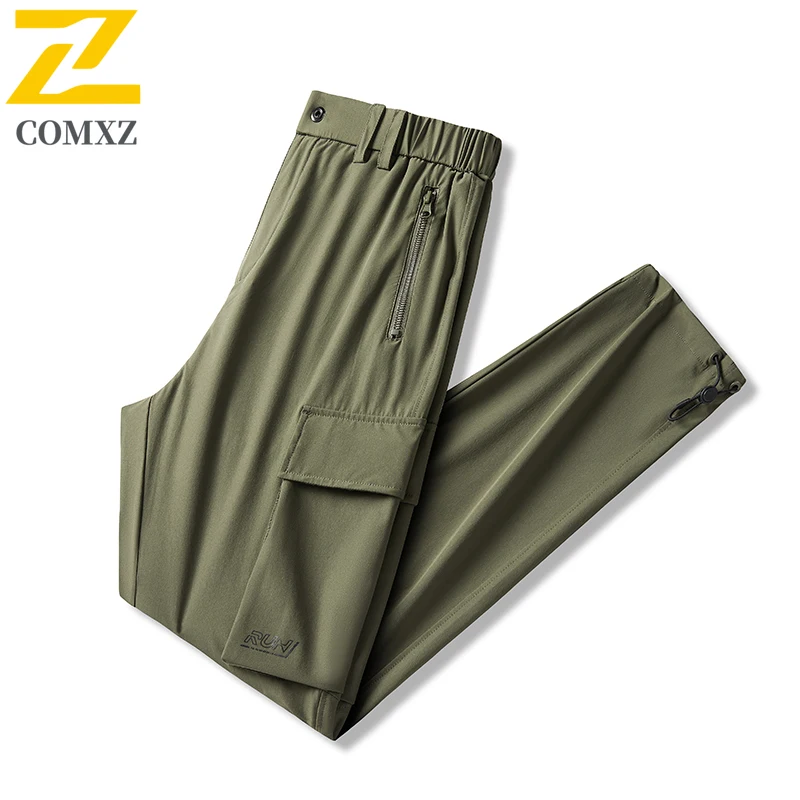EiAO Men's Summer Ice Silk Pants Quick-Dry  Lightweight Straight Tapered Breathable Water-Resistant Windproof Casual Sports 2025