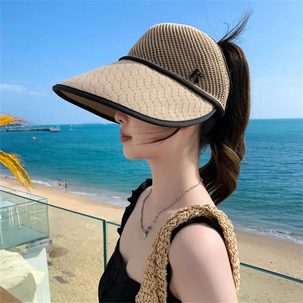 Sunscreen Sun Hat Fashion Knitted Mesh Breathable Basin Hat Fisherman Hat Women