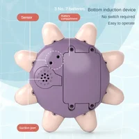 Baby Bath Toys Spray Water Shower Bathing Toys for Kids Electric Whale Bath Ball with Light Music LED Light Toys Bathtub Toy 2