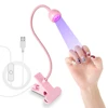 Nail LED UV Lamp for Drying Gel Nails Polish Clip-On Flexible Desk Mini Portable USB Nail Lamp UV Light Dryer for Manicure Salon 1