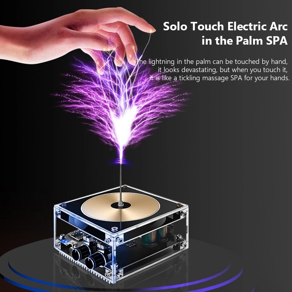 New Bluetooth Tesla Music Tesla Coil Speaker Wireless Lighting AC110-240V 50/60Hz High Voltage Pulse Electric Arc Generator